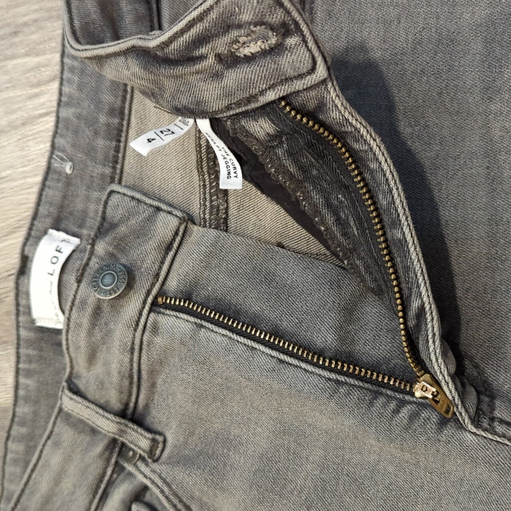 Loft Grey High Rise Skinny Jeans - Picture 3 of 11